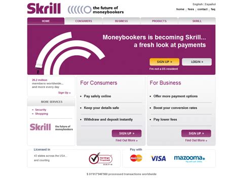 Moneybookers .